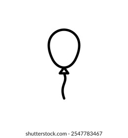 Balloon icon logo design. Party balloon sign and symbol