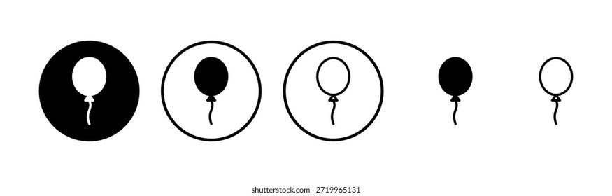 Balloon icon logo design. Party balloon sign and symbol
