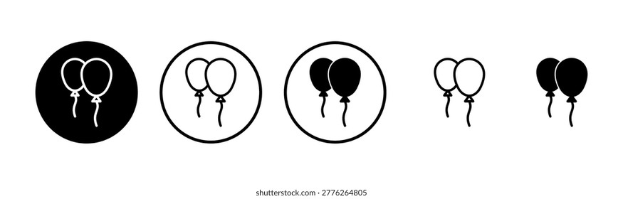 Balloon icon logo design. Party balloon sign and symbol