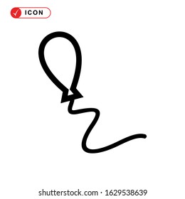 balloon icon or logo isolated sign symbol vector illustration - high quality black style vector icons
