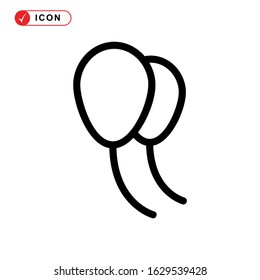 balloon icon or logo isolated sign symbol vector illustration - high quality black style vector icons
