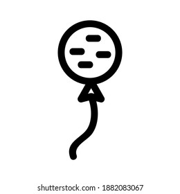 balloon icon or logo isolated sign symbol vector illustration - high quality black style vector icons
