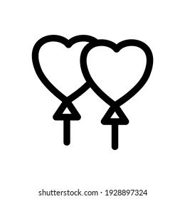 balloon icon or logo isolated sign symbol vector illustration - high quality black style vector icons
