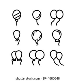 balloon icon or logo isolated sign symbol vector illustration - Collection of high quality black style vector icons
