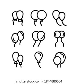 balloon icon or logo isolated sign symbol vector illustration - Collection of high quality black style vector icons
