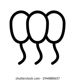 Ballonsymbol oder Logo einzeln auf Zeichen, Vektorgrafik - hochwertige Vektorsymbole in schwarzem Stil