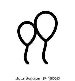 balloon icon or logo isolated sign symbol vector illustration - high quality black style vector icons
