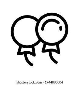 balloon icon or logo isolated sign symbol vector illustration - high quality black style vector icons