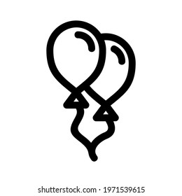 balloon icon or logo isolated sign symbol vector illustration - high quality black style vector icons
