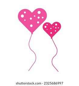 balloon icon, love balloon vector template illustration logo design