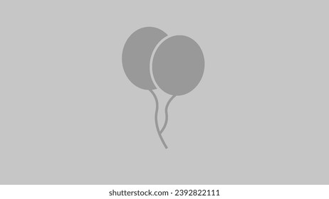 icono de globo en fondo gris