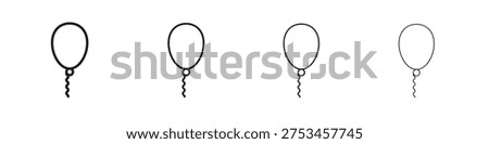 Balloon icon outline vector. outline icons collection.