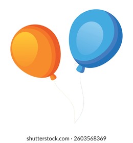 Balloon icon. party balloon icon, logo. Birthday celebration event symbols.  Eps 10