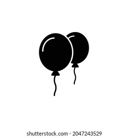 balloon icon, party vector, surprise illustration
