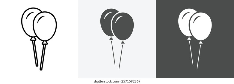 Balloon Icon set vector art