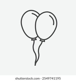 Conjunto de ícones de balão. ilustração de vetor.
