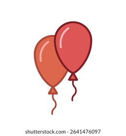 Balloon icon set. Vector illustration.