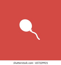 balloon icon. sign design. red background