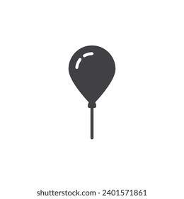 balloon icon. sign for mobile concept and web design. Outline vector icon. Symbol, logo illustration. Vector graphics