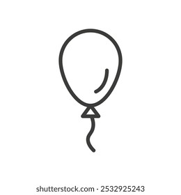 Balloon icon Simple outline vector logo