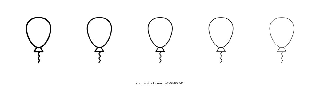 Balloon icon Simple thin line flat symbol
