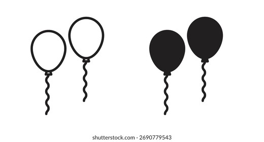 Balloon icon simple vector symbol