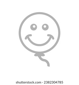 balloon icon, smile, vector illustration