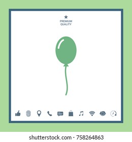 Balloon icon symbol