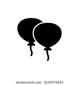 Balloon icon symbol for apps and websites. Party balloon sign and symbol