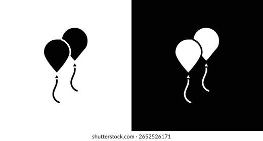 Balloon icon symbol collection. Flat vector stock illustration.
