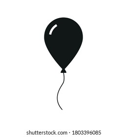 Balloon icon. Symbol of the holiday. Simple vector illustration on a white background.