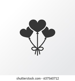 Balloon Icon Symbol. Premium Quality Isolated Decoration Element In Trendy Style.