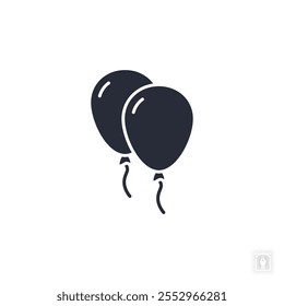 balloon icon. balloon Symbol sign for mobile concept and web design. Vector icon, Logo illustration, Vector graphics