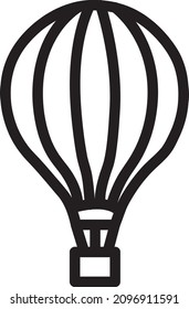 Icono de globo en estilo plano de moda aislado en el fondo..eps