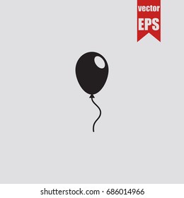Balloon icon in trendy isolated on grey background.Vector illustration.