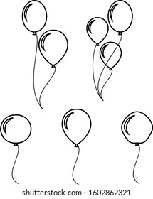 Balloon Icon Vector art Illustration