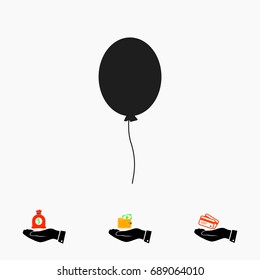 balloon icon, vector best flat icon, EPS

