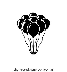 Balloon icon vector. Birthday illustration sign. celebration symbol or logo.