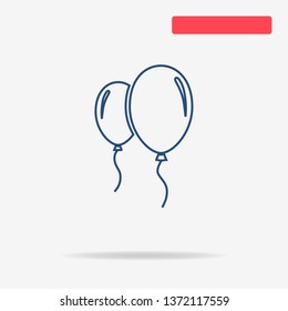 Balloon icon. Vector concept illustration for design.