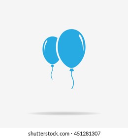 Balloon icon. Vector concept illustration for design.