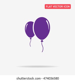 Balloon icon. Vector concept illustration for design.