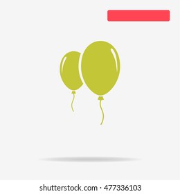 Balloon icon. Vector concept illustration for design.