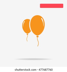 Balloon icon. Vector concept illustration for design.