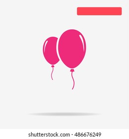 Balloon icon. Vector concept illustration for design.