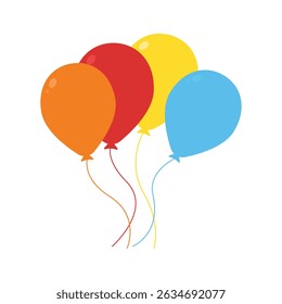 balloon icon vector design cartoon flat style