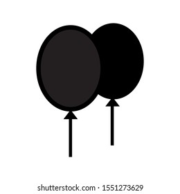 Balloon icon vector design flat style template