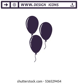 Balloon Icon Vector flat design style