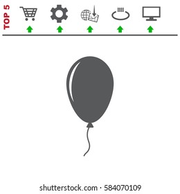 Balloon Icon Vector flat design style