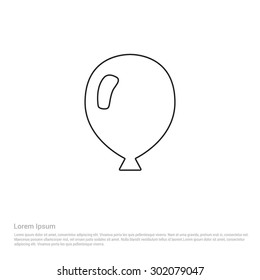 balloon icon - Vector Icon illustration 