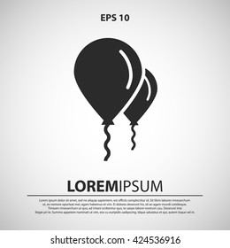 balloon icon. balloon vector illustration